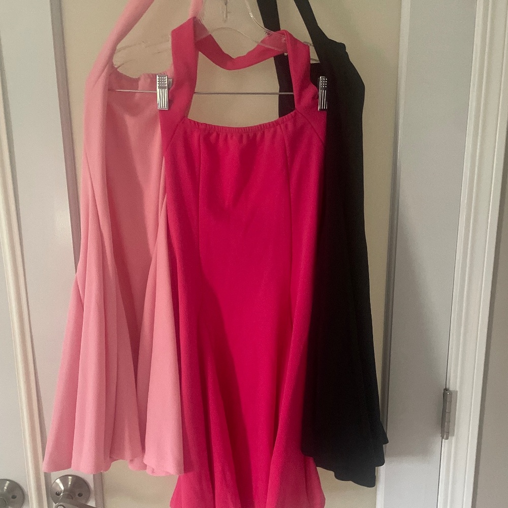 New with no tags. 3 for 1. Black, hot pink, and light pink